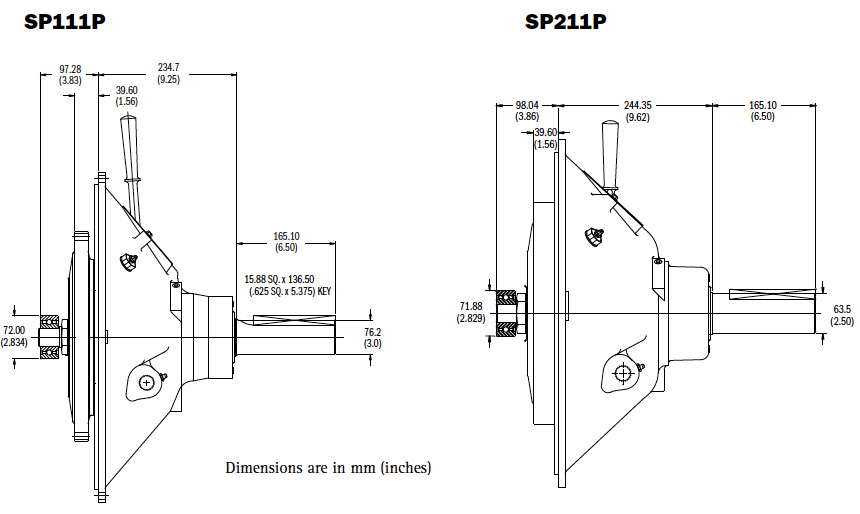 SP111-211 Dimensions